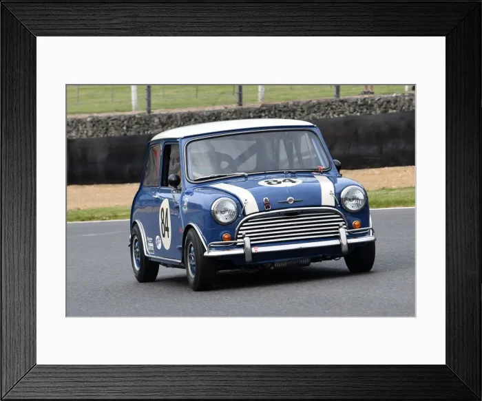 Framed Print : CJM-P 0820 Steve Jones, Morris Mini Cooper S Framed Print : CJM-P 0820 Steve Jones, Morris Mini Cooper S