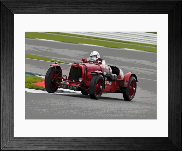 Framed Print : CJ9 1874 Edward Bradley, Aston Martin Ulster Framed Print : CJ9 1874 Edward Bradley, Aston Martin Ulster