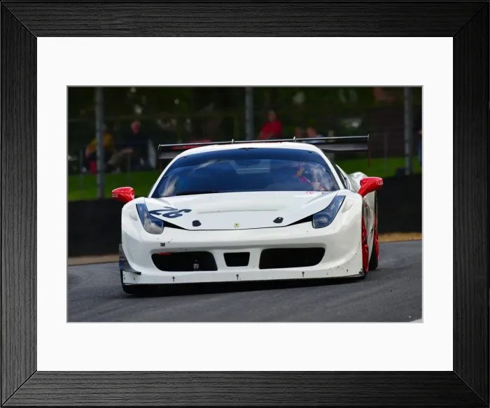 Framed Print : CJ9 4813 Colin Sowter, Ferrari 458 Challenge