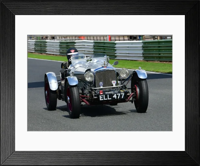 Framed Print : CJ9 5445 Ian Fyfe, Alvis 12-70 Special