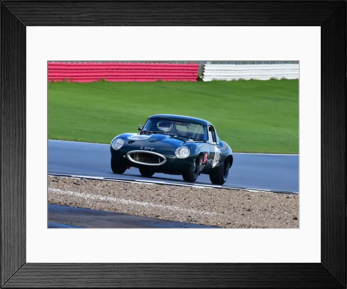 Framed Print : CJ10 1696 Jamie Boot, Jaguar E-Type Framed Print : CJ10 1696 Jamie Boot, Jaguar E-Type