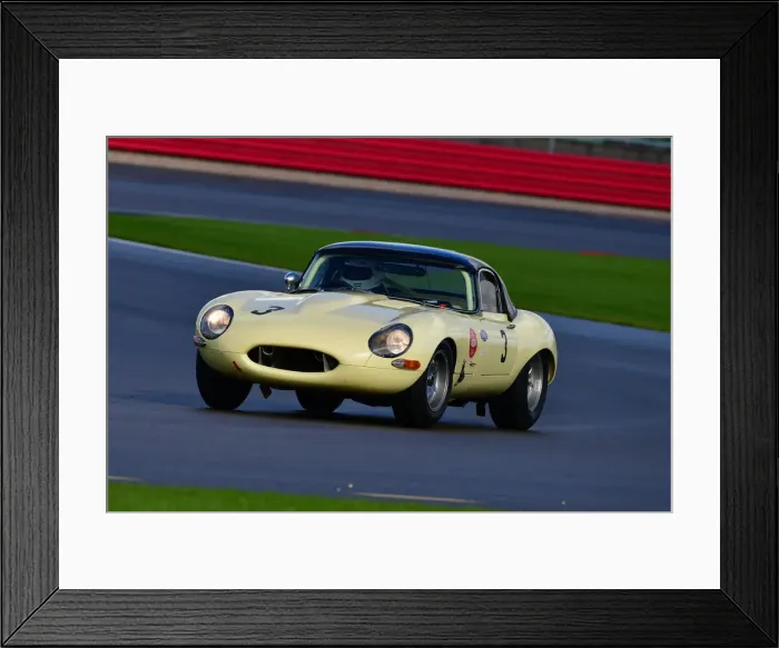 Framed Print : CJ10 1742 Mark Russell, Tony Jardine, Jaguar E-Type