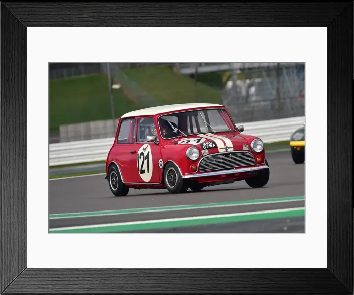 Framed Print : CM32 3165 Ben Colburn, Morris Mini Cooper S