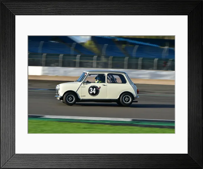 Framed Print : CM32 2786 Tom Bell, Joe Ferguson, Austin Mini Cooper S