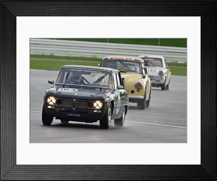 Framed Print : CM32 2466 James Gibbons, Alex Jupe, Alfa Romeo Giulia Ti