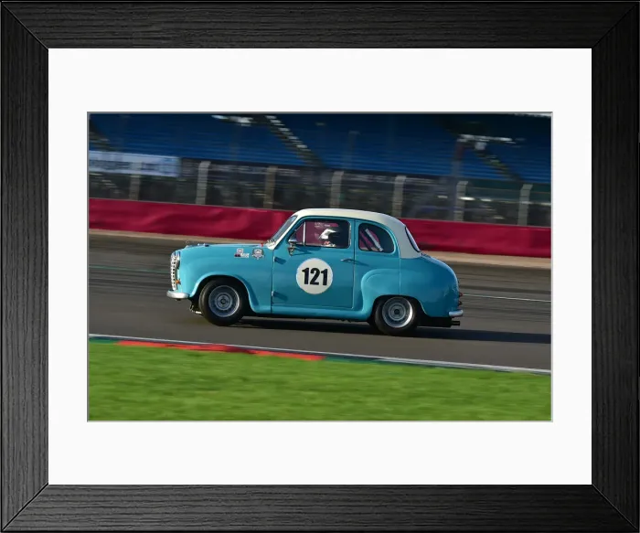 Framed Print : CM32 2676 Diane Osbourne, Austin A35 Speedwell