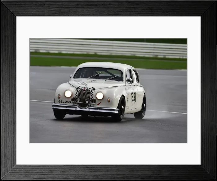 Framed Print : CM32 2439 Glenn Pearson, Peter Dorlin, Jaguar Mk1