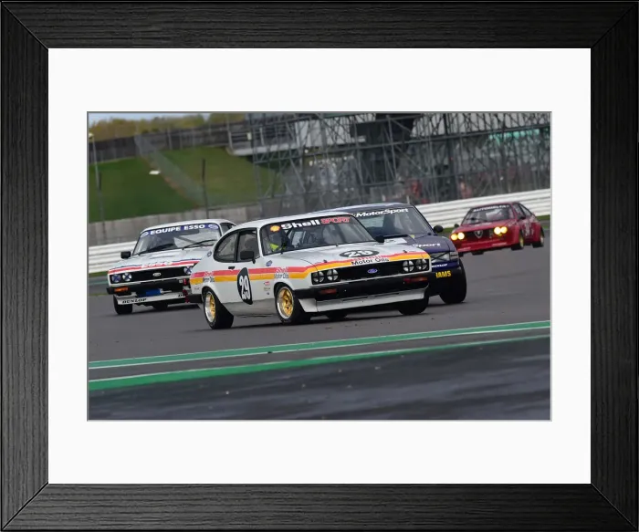 Framed Print : CM32 3328 Peter Smith, Guy Smith, Ford Capri 3 litre S