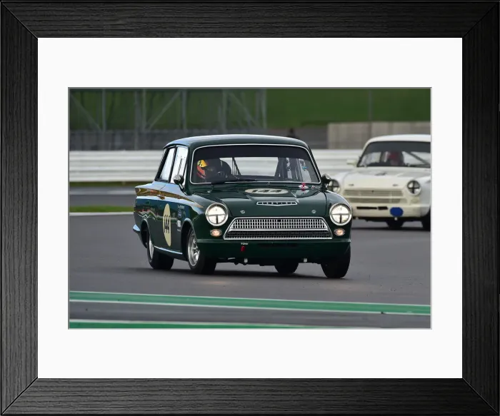 Framed Print : CM32 3366 David Dickenson, Lotus Ford Cortina Framed Print : CM32 3366 David Dickenson, Lotus Ford Cortina