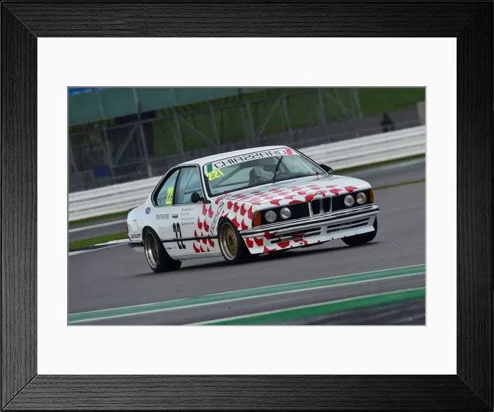 Framed Print : CM32 3355 Tristan Judge, BMW 635 CSI, Batmobile