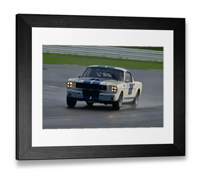 Framed Print : CJ10 2383 Mark Farmer, Adrian Willmott, James Alexander, Shelby Mustang 350 GT