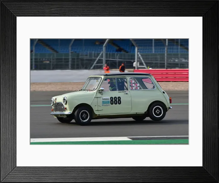 Framed Print : CM31 6935 Daniel Wheeler, Austin Mini Cooper S Framed Print : CM31 6935 Daniel Wheeler, Austin Mini Cooper S