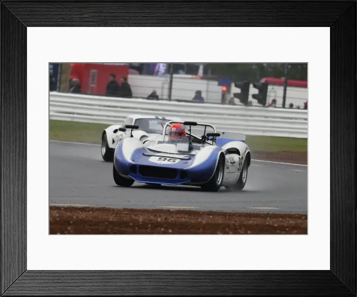 Framed Print : CJ9 2990 Tiff Needell, John Spiers, McLaren M1B