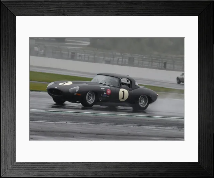 Framed Print : CJ9 3487 Martin Brundle, Alex Brundle, Jaguar E-Type Lightweight Framed Print : CJ9 3487 Martin Brundle, Alex Brundle, Jaguar E-Type Lightweight