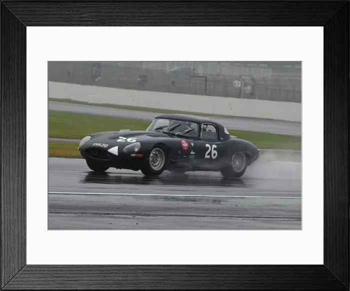 Framed Print : CJ9 3464 John Spiers, Tiff Needell, Jaguar E-Type lightweight Framed Print : CJ9 3464 John Spiers, Tiff Needell, Jaguar E-Type lightweight