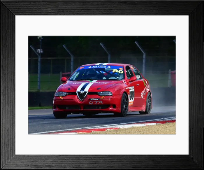 Framed Print : CJ9 4983 Andy Inman, Alfa Romeo 156 GTA