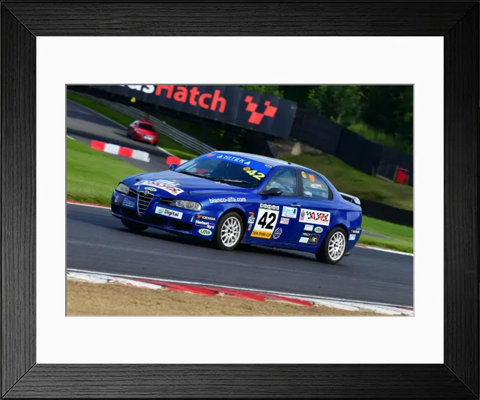 Framed Print : CJ9 4963 Adam Hiet, Alfa Romeo 156