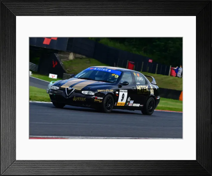 Framed Print : CJ9 4947 Richard Ford, Alfa Romeo 156