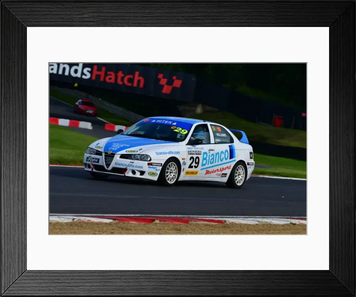 Framed Print : CJ9 4962 Tom Williams, Alfa Romeo 156 Framed Print : CJ9 4962 Tom Williams, Alfa Romeo 156