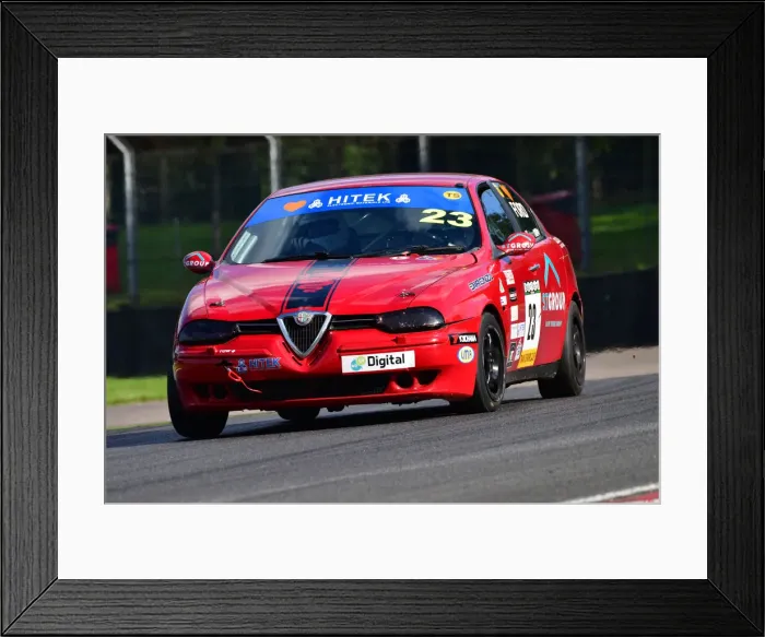 Framed Print : CJ9 4899 James Ford, Alfa Romeo 156 Framed Print : CJ9 4899 James Ford, Alfa Romeo 156