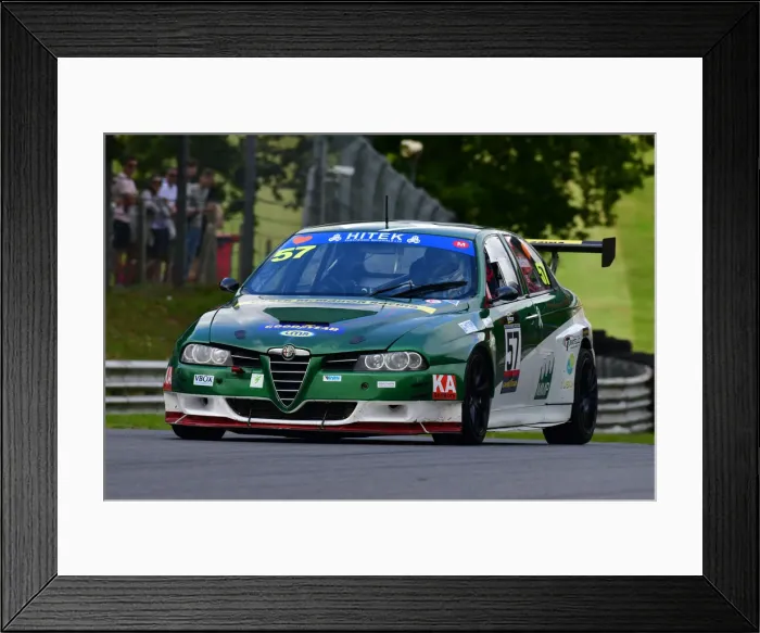 Framed Print : CJ9 4181 Barry McMahon, Alfa Romeo 156
