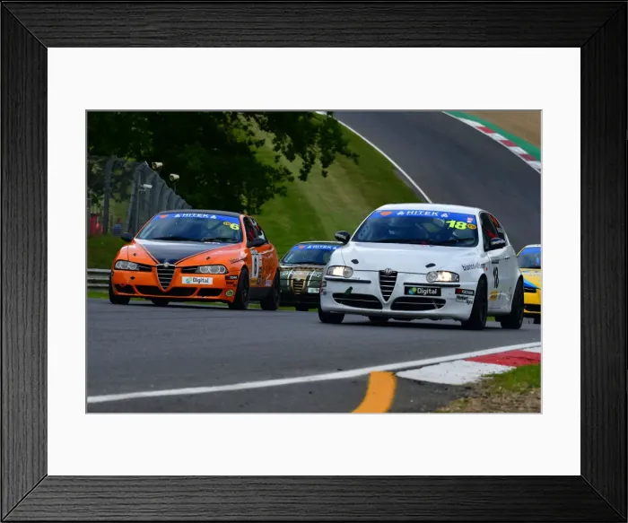Framed Print : CJ9 4133 Jonathan Billingsley, Alfa Romeo 156