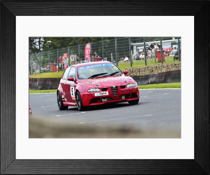 Framed Print : CM31 7314 Graham Seager, Alfa Romeo 147 GTA Framed Print : CM31 7314 Graham Seager, Alfa Romeo 147 GTA