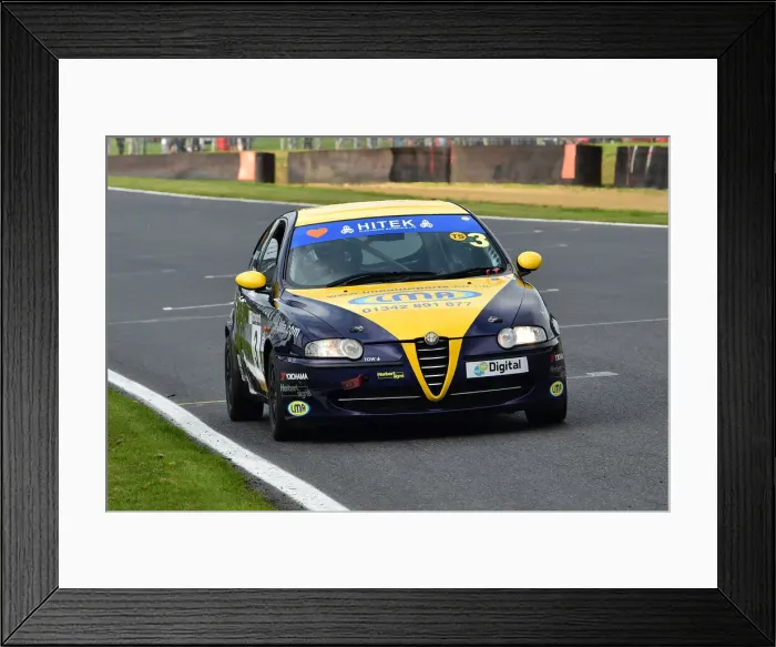 Framed Print : CM31 7390 Emma Karwacki, Alfa Romeo 147 Framed Print : CM31 7390 Emma Karwacki, Alfa Romeo 147