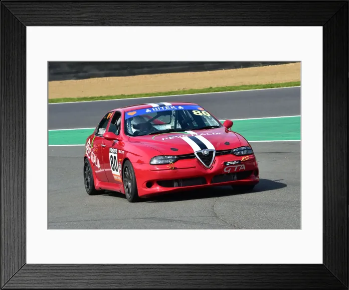 Framed Print : CM31 7302 Andy Inman, Alfa Romeo 156 GTA Framed Print : CM31 7302 Andy Inman, Alfa Romeo 156 GTA