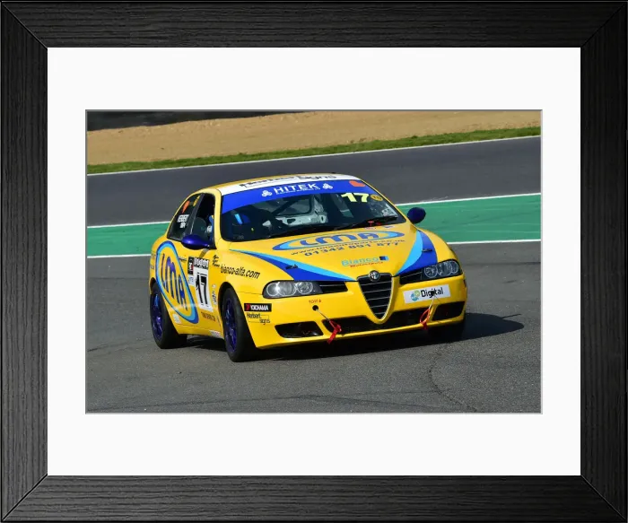 Framed Print : CM31 7287 Tom Herbert, Alfa Romeo 156