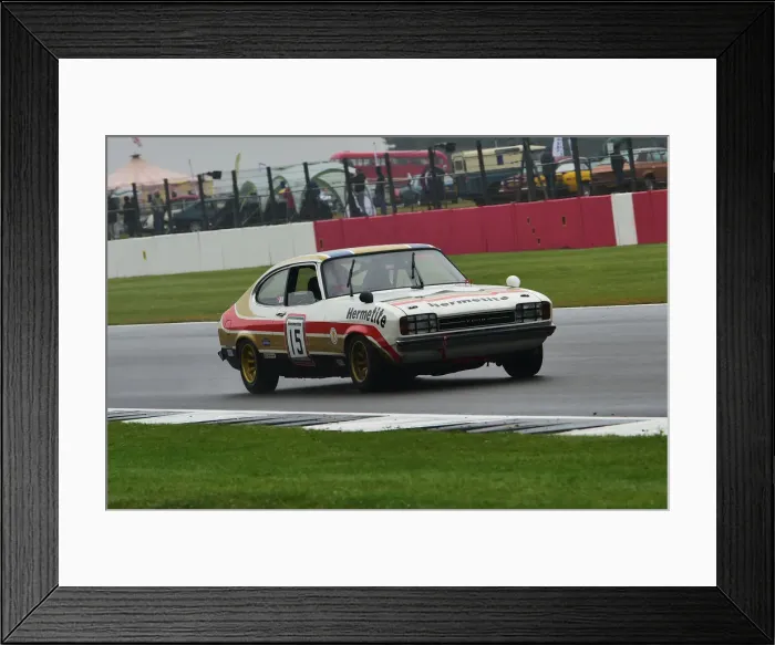 Framed Print : CM31 6447 John Spiers, Tiff Needell, Ford Capri Framed Print : CM31 6447 John Spiers, Tiff Needell, Ford Capri