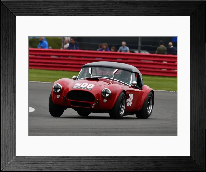 Framed Print : CJ9 3647 Ben Gill, Shelby Cobra