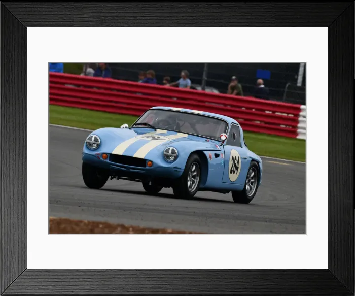 Framed Print : CJ9 3663 James Thorpe, Phil Quaife, TVR Grantura Framed Print : CJ9 3663 James Thorpe, Phil Quaife, TVR Grantura
