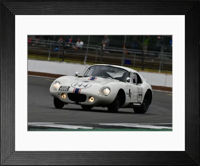 Framed Print : CJ9 3746 George Pochciol, James Hanson, Shelby Daytona Cobra