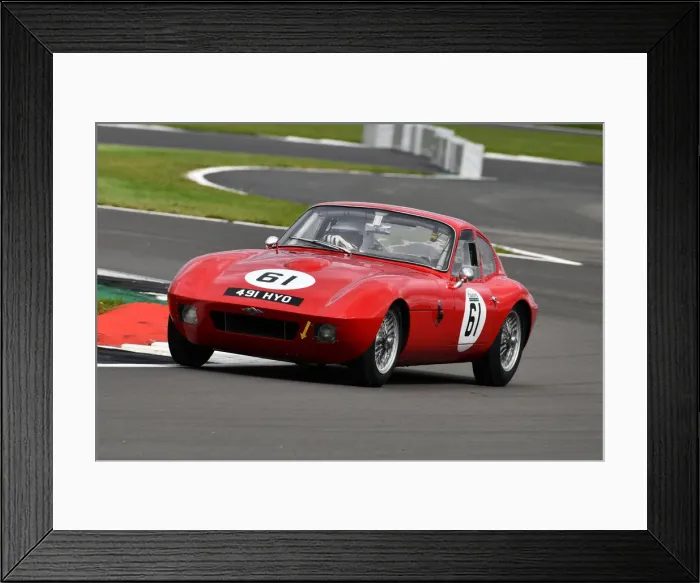 Framed Print : CJ9 3586 Simon Orebi-Gann, Morgan Plus 4 SLR