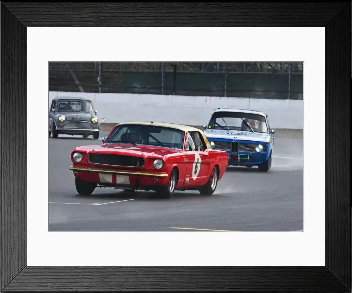Framed Print : CJ9 2504 Henry Mann, Steve Soper, Ford Mustang Framed Print : CJ9 2504 Henry Mann, Steve Soper, Ford Mustang