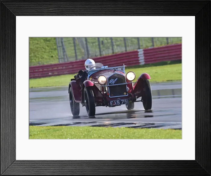 Framed Print : CM32 4211 Miss Alex Pilkington, Alfa Romeo 6C 1750 Framed Print : CM32 4211 Miss Alex Pilkington, Alfa Romeo 6C 1750