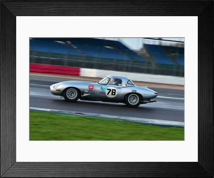 Framed Print : CM32 4442 Mark Butterworth, Jaguar E-Type semi-lightweight