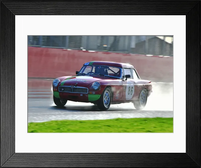 Framed Print : CJ10 3017 Martin Whitlock, MG B Roadster
