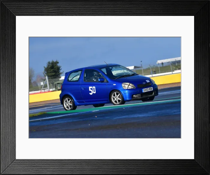 Framed Print : CJ10 3113 Ollie Leston, Toyota Yaris T Sport