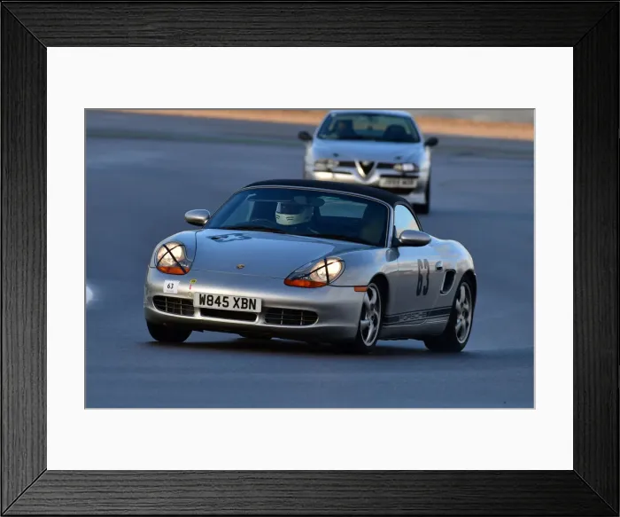 Framed Print : CJ10 3230 George Scholey, Porsche Boxster