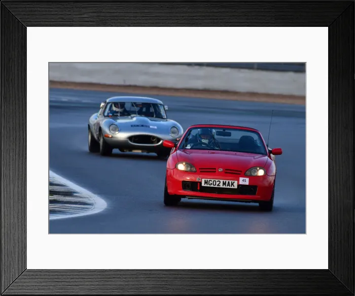 Framed Print : CJ10 3233 Charlie Martin, MG F, Mark Butterworth, Jaguar E-Type semi-lightweight Framed Print : CJ10 3233 Charlie Martin, MG F, Mark Butterworth, Jaguar E-Type semi-lightweight
