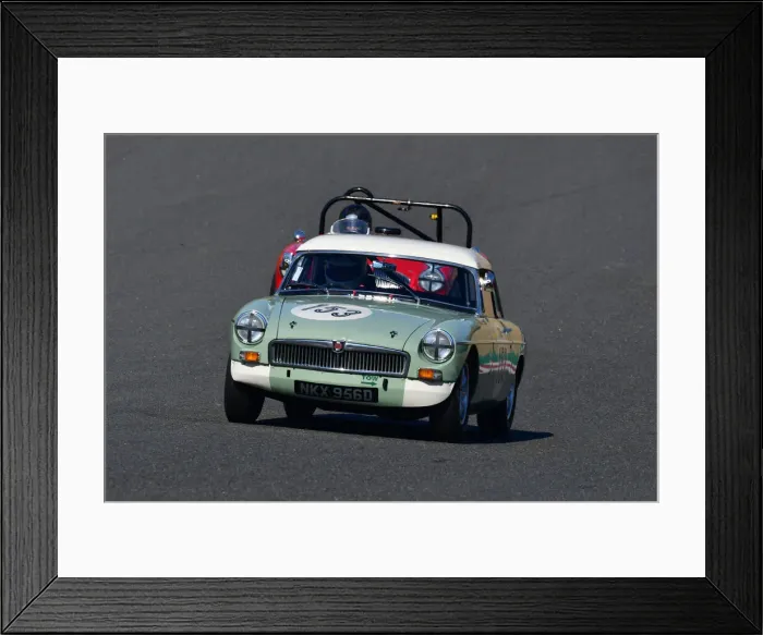 Framed Print : CJ10 3999 Steve Spink, MG B Roadster