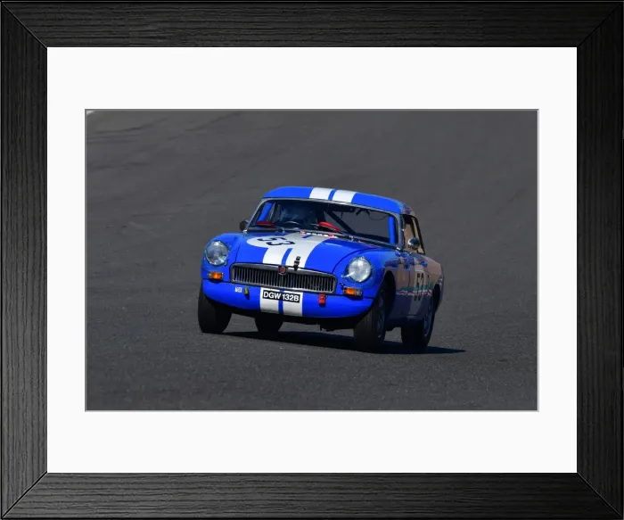 Framed Print : CJ10 4006 Kathleen Sherry, MG B Roadster