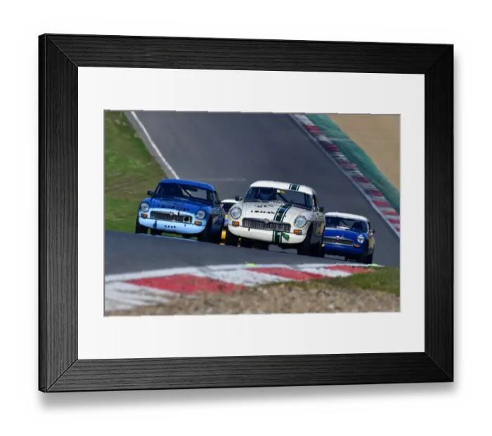 Framed Print : CJ10 4026 Stephen Moffatt, MG B Roadster