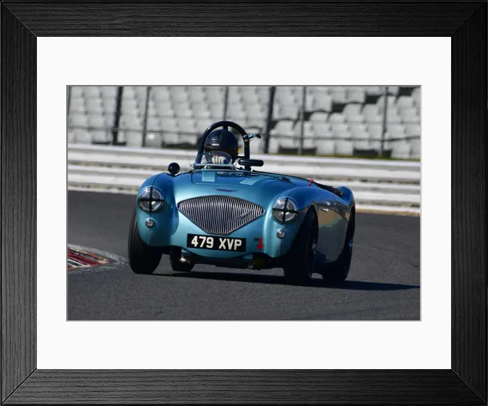 Framed Print : CJ10 3882 Andrew Williams, Austin Healey 100M
