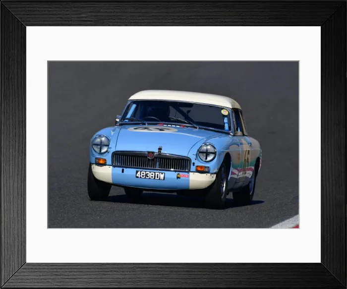 Framed Print : CJ10 3941 Jon Hughes, MG B Roadster