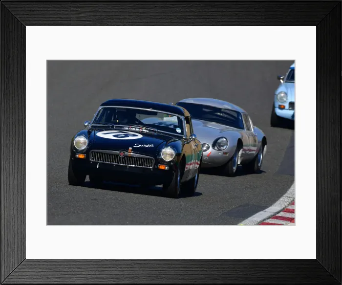 Framed Print : CJ10 3944 David Russell Wilks, MG B Roadster