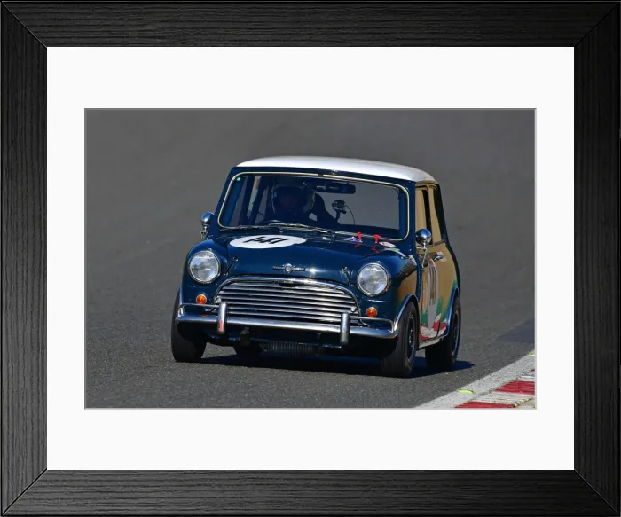 Framed Print : CJ10 3968 Richard Longdon, Rory Longdon, Austin Mini Cooper S