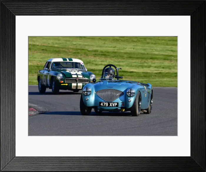 Framed Print : CJ10 4147 Andrew Williams, Austin Healey 100M